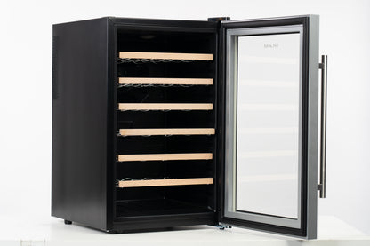 LeCavist 28 Bottle Single Zone Wine Fridge in Black LCCV28B