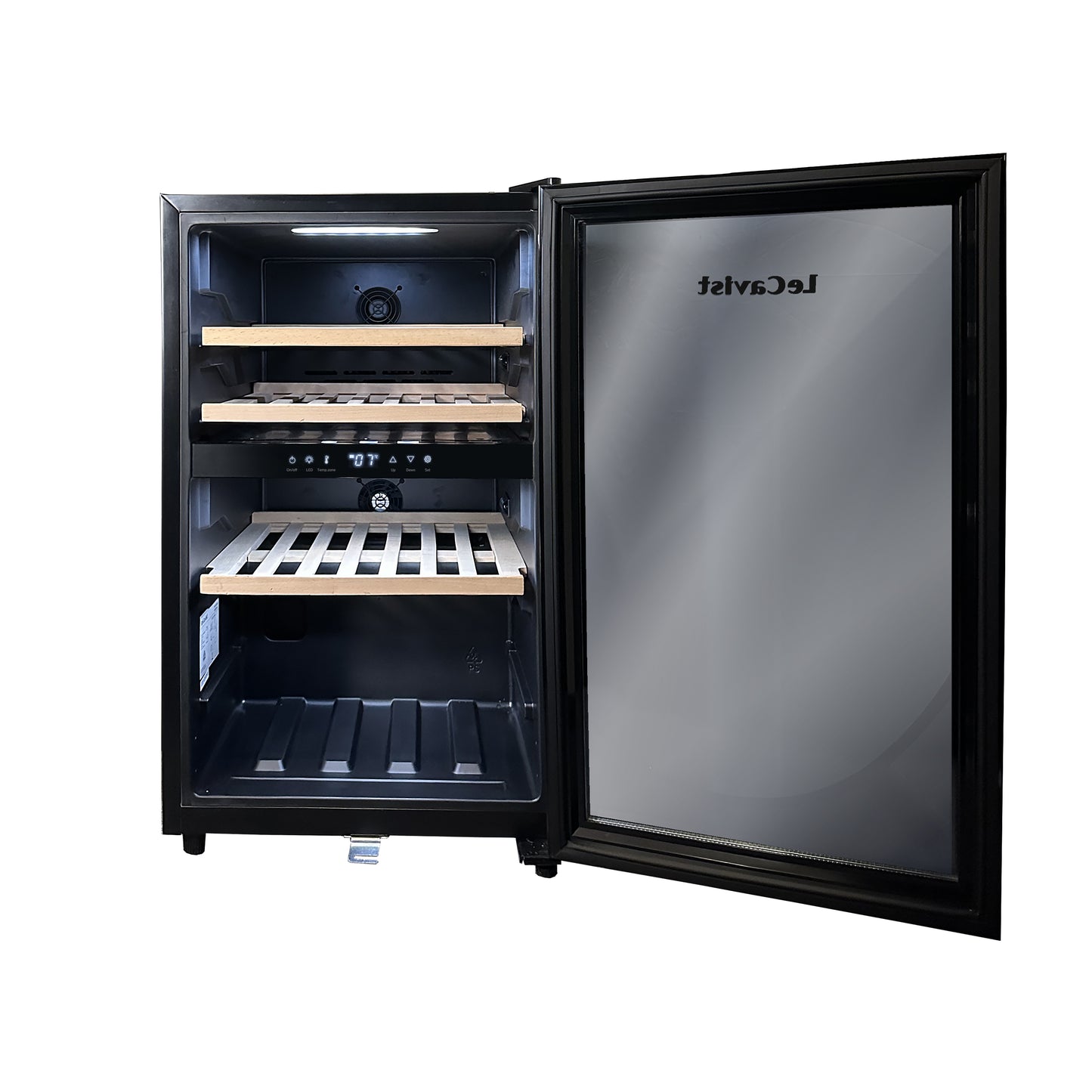 LeCavist 56 Bottle Dual Zone Wine Fridge in Black LKS56VN2Z