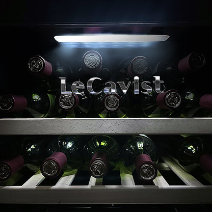 LeCavist 56 Bottle Dual Zone Wine Fridge in Black LKS56VN2Z