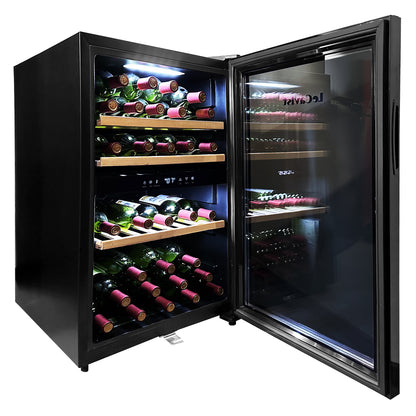 LeCavist 56 Bottle Dual Zone Wine Fridge in Black LKS56VN2Z