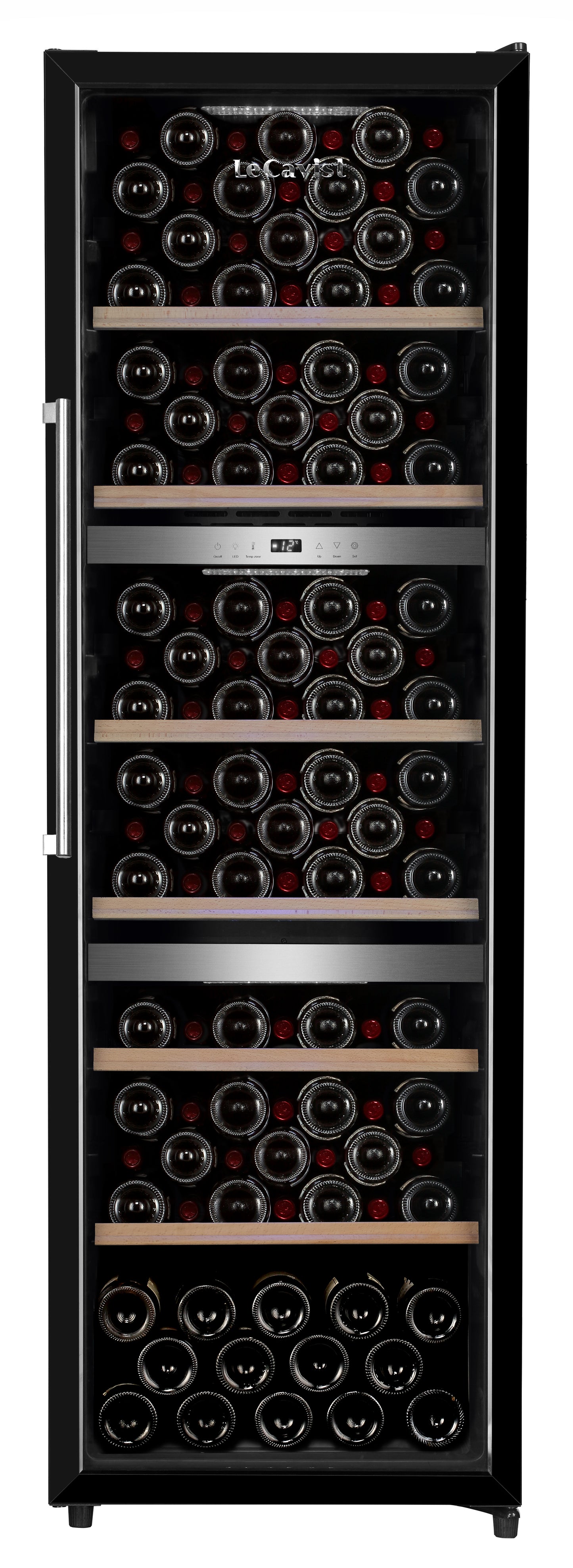 LeCavist 140 Bottle Triple Zone Wine Fridge in Black LKS140VN3Z