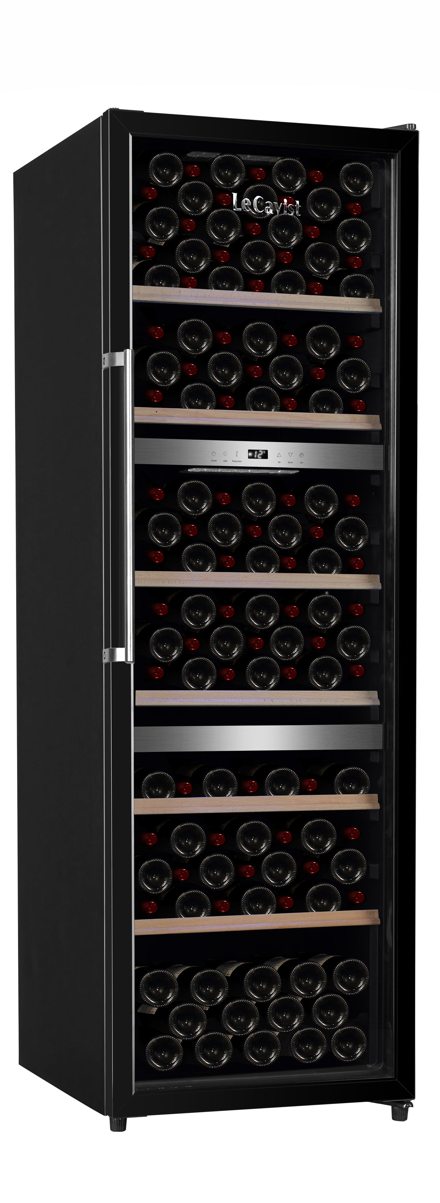 LeCavist 140 Bottle Triple Zone Wine Fridge in Black LKS140VN3Z