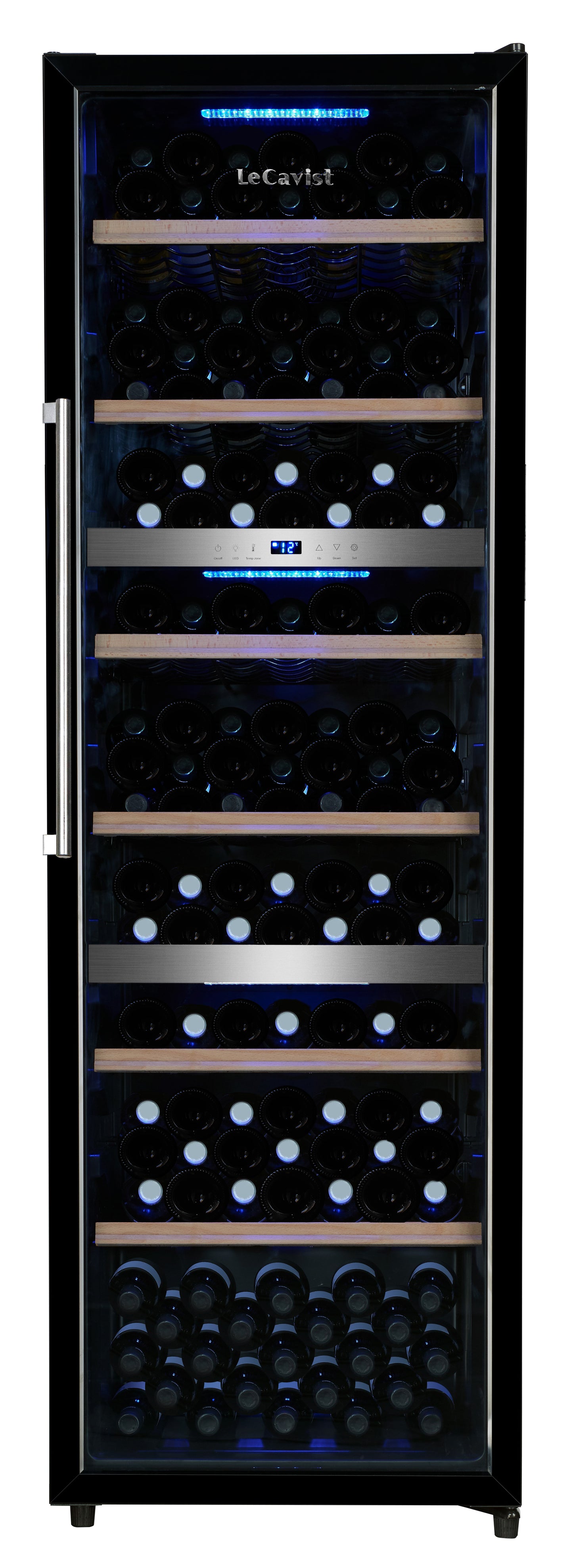 LeCavist 140 Bottle Triple Zone Wine Fridge in Black LKS140VN3Z