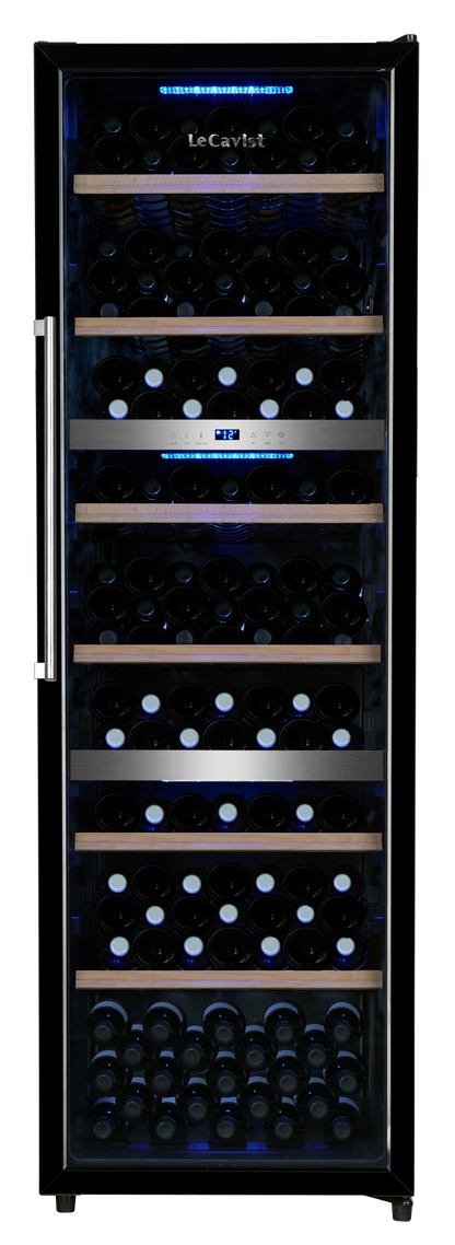 LeCavist 140 Bottle Triple Zone Wine Fridge in Black LKS140VN3Z