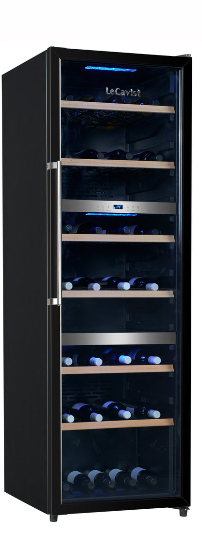 LeCavist 140 Bottle Triple Zone Wine Fridge in Black LKS140VN3Z