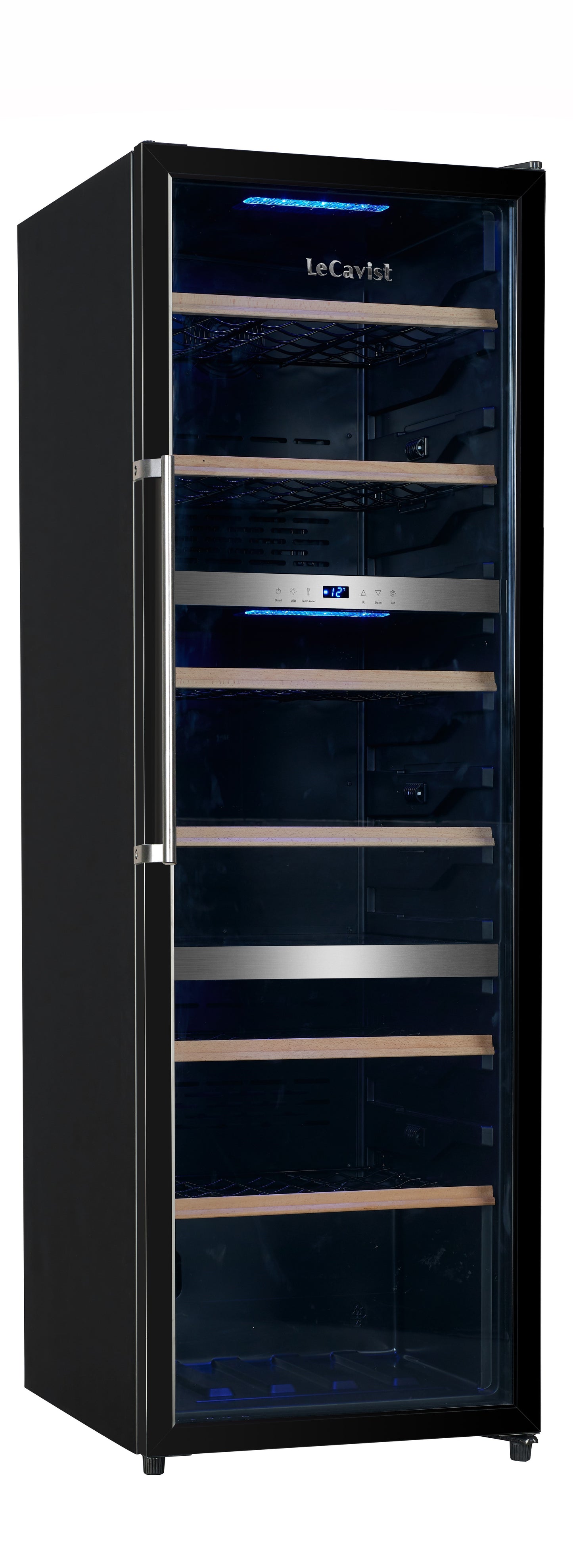 LeCavist 140 Bottle Triple Zone Wine Fridge in Black LKS140VN3Z