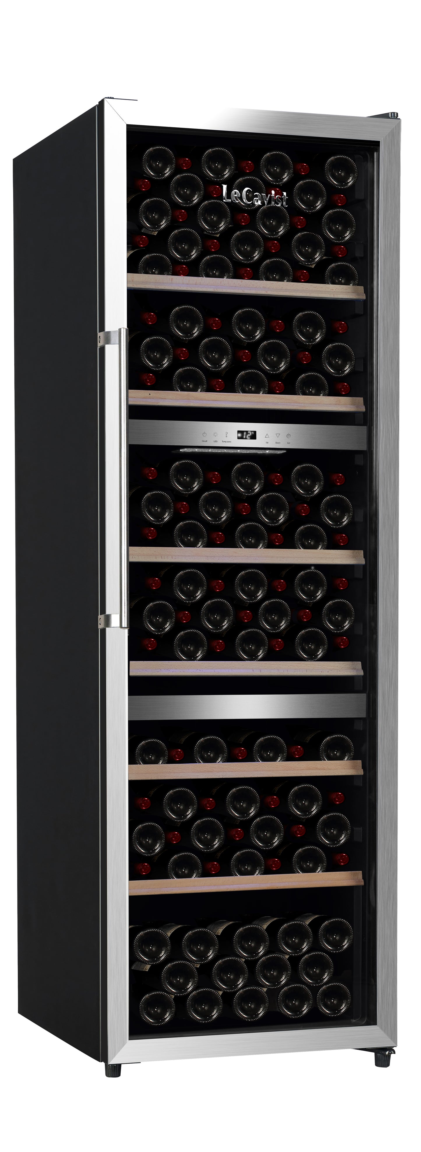 LeCavist 140 Bottle Triple Zone Wine Fridge in Stainless Steel LKS140VX3Z