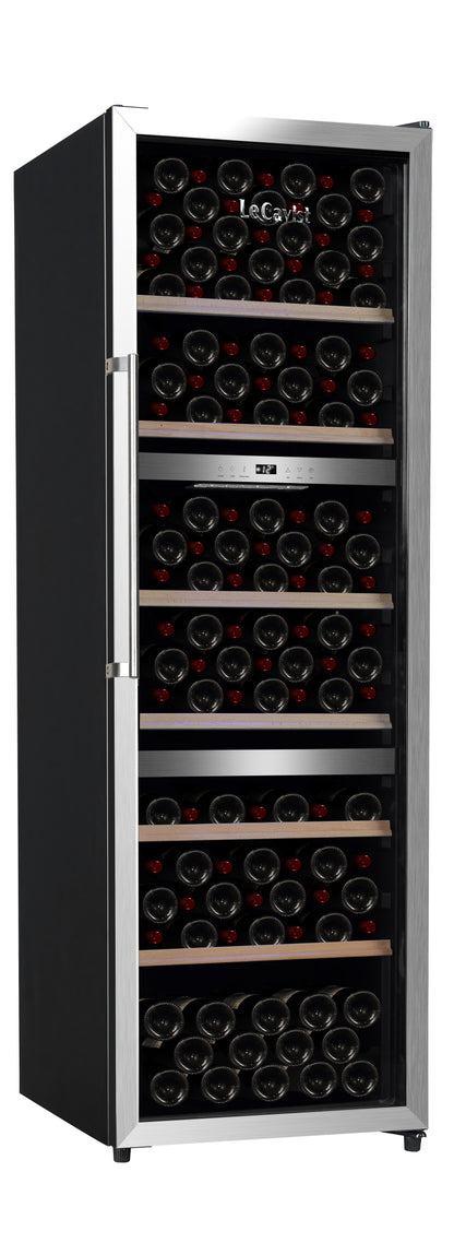 LeCavist 140 Bottle Triple Zone Wine Fridge in Stainless Steel LKS140VX3Z