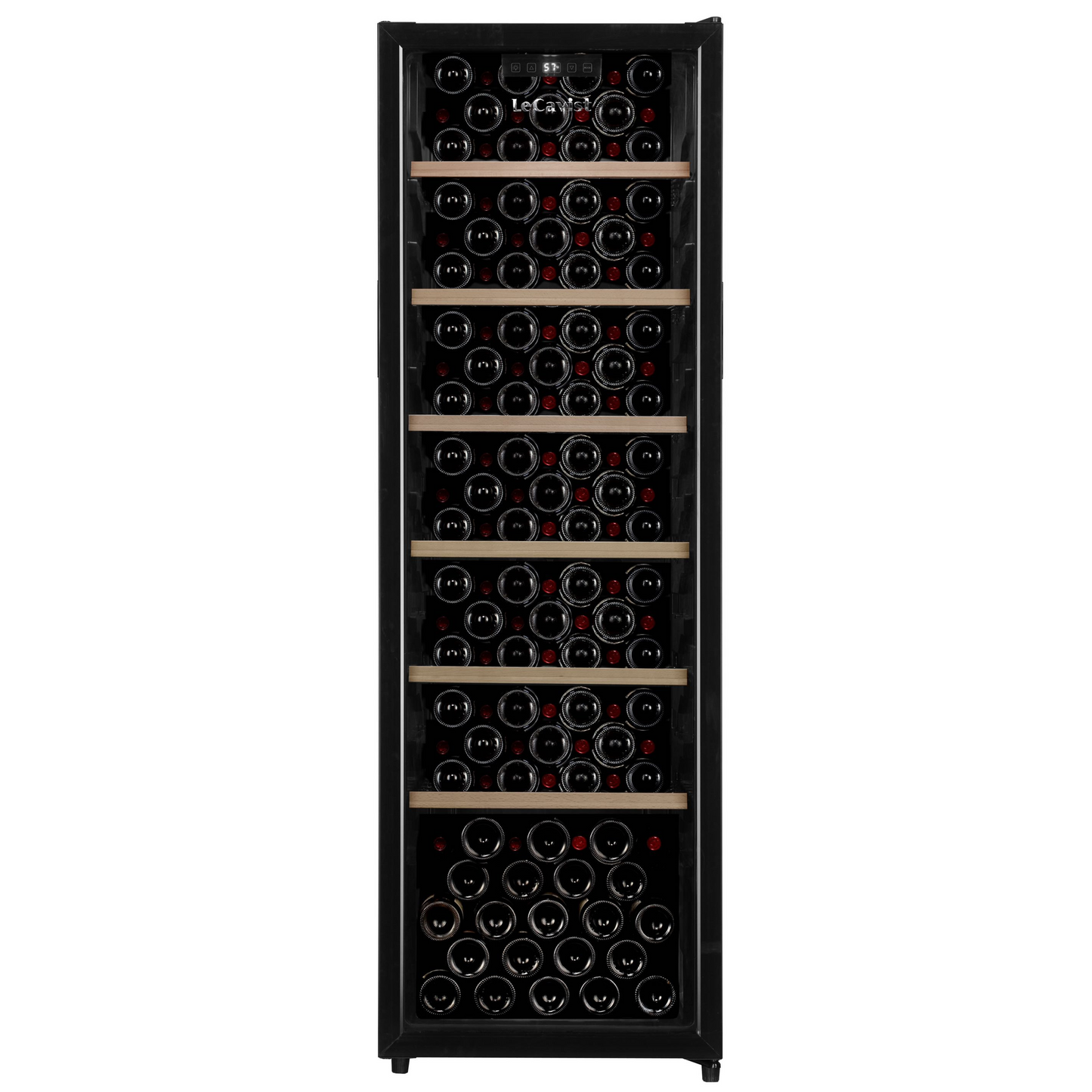 LeCavist 168 Bottle Single Zone Wine Fridge in Black LKS168VN