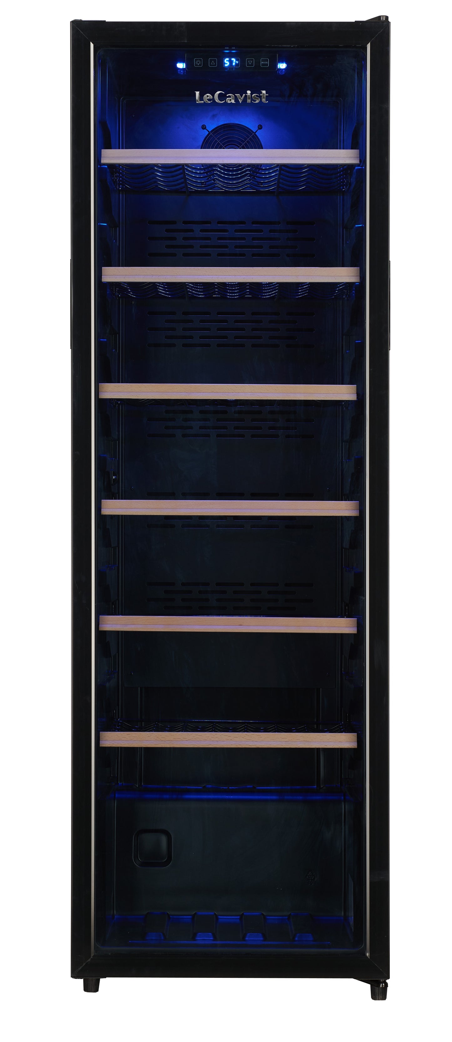 LeCavist 168 Bottle Single Zone Wine Fridge in Black LKS168VN