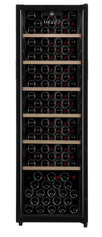 LeCavist 168 Bottle Single Zone Wine Fridge in Black LKS168VN