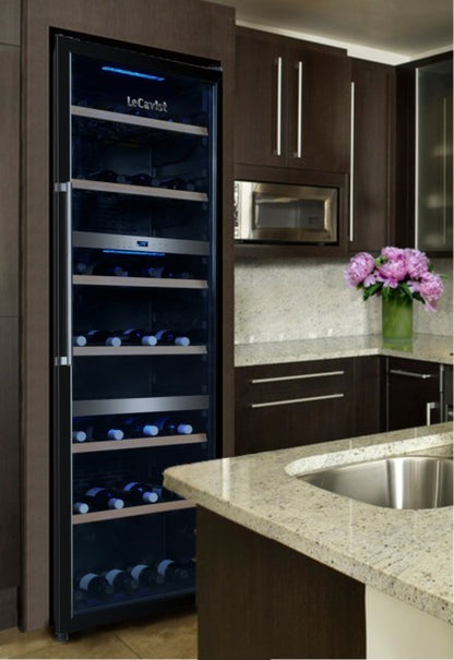 LeCavist 140 Bottle Triple Zone Wine Fridge in Black LKS140VN3Z